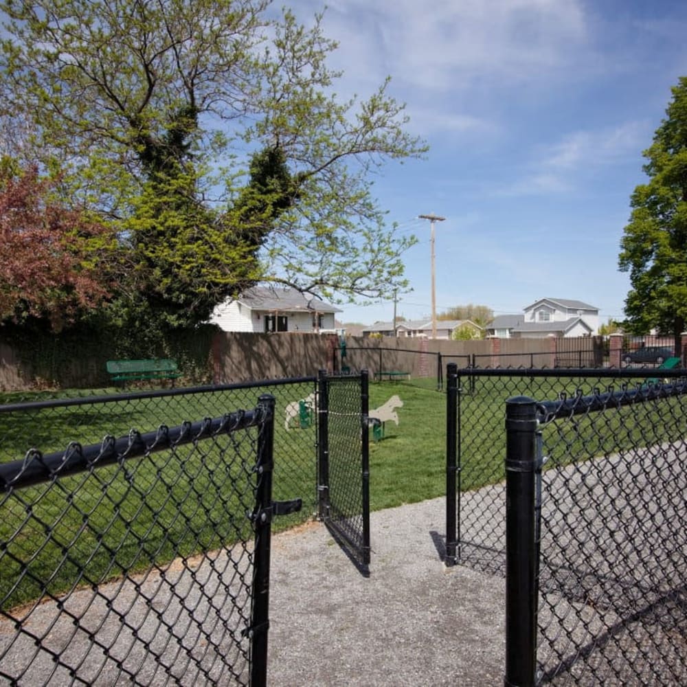 Fenced dog park at Enclave at Redwood in West Valley City, Utah