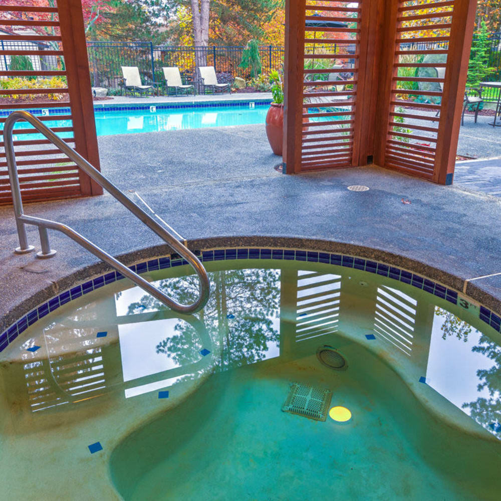 Covered spa at Alderwood Park in Lynnwood, Washington