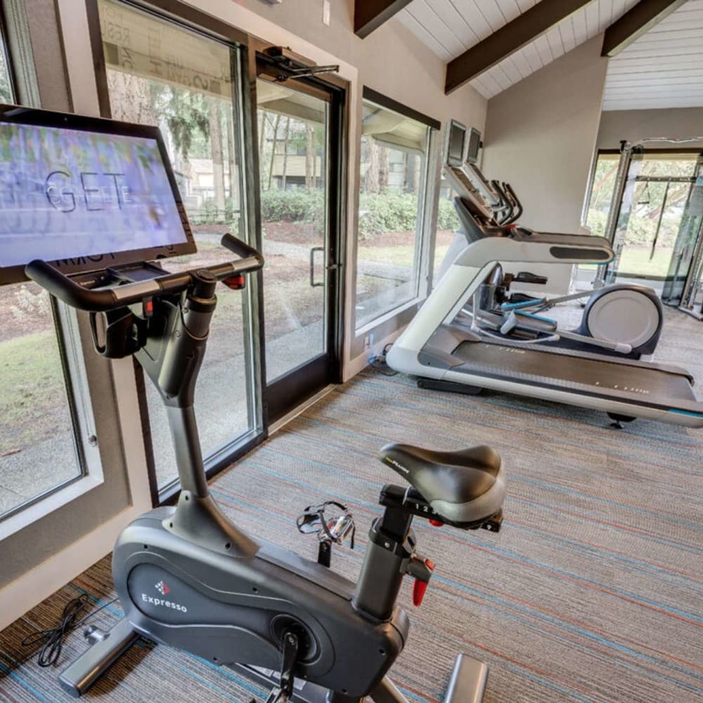 Fitness center at The Commons in Federal Way, Washington
