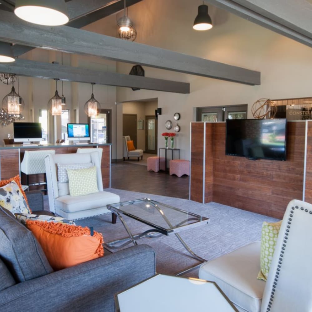 Clubhouse with beautiful features at Constellation in Renton, Washington