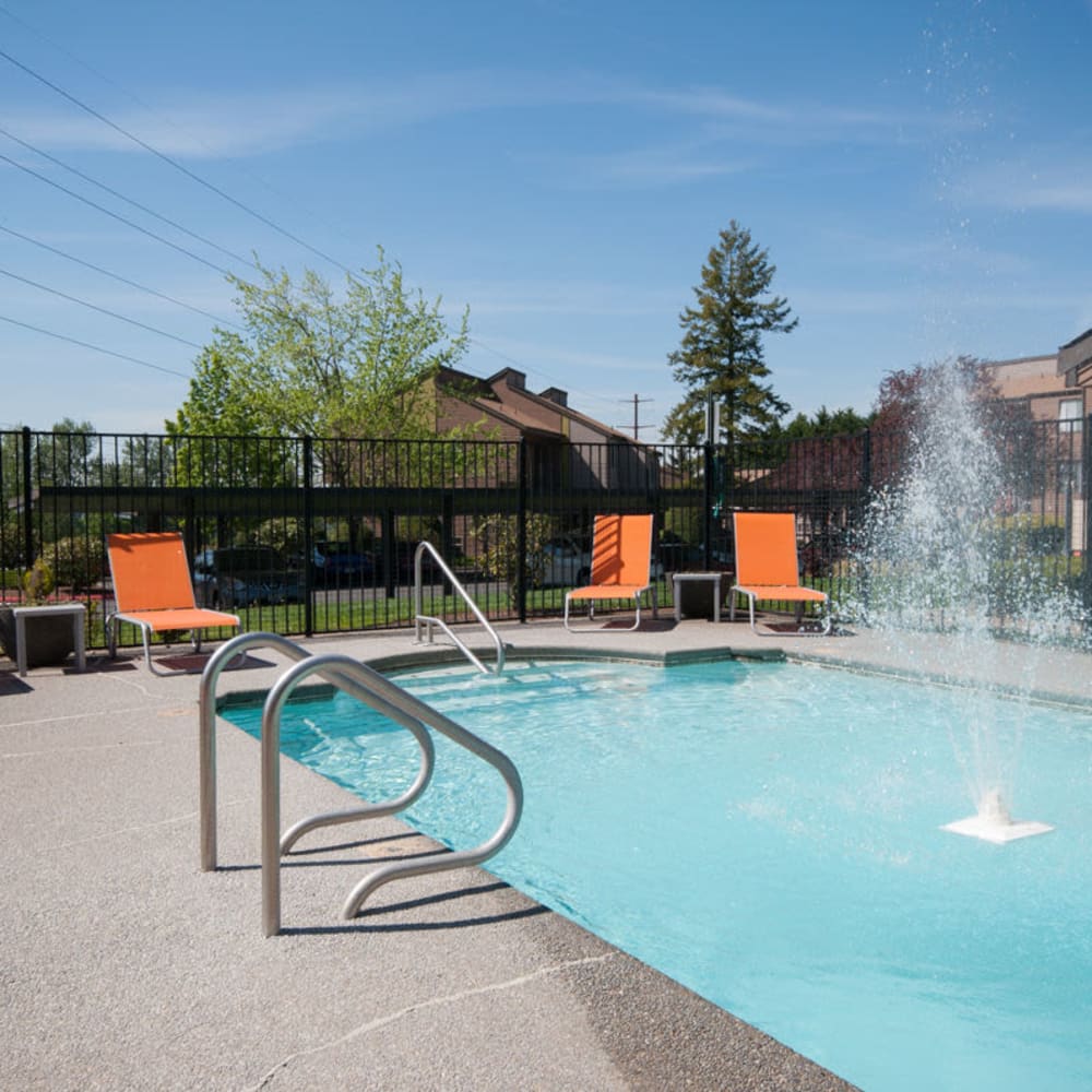 Swimming pool featuring water features at Constellation in Renton, Washington