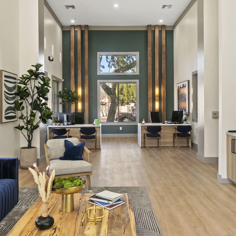 Leasing office lobby at Townhomes at Kyrene in Tempe, Arizona