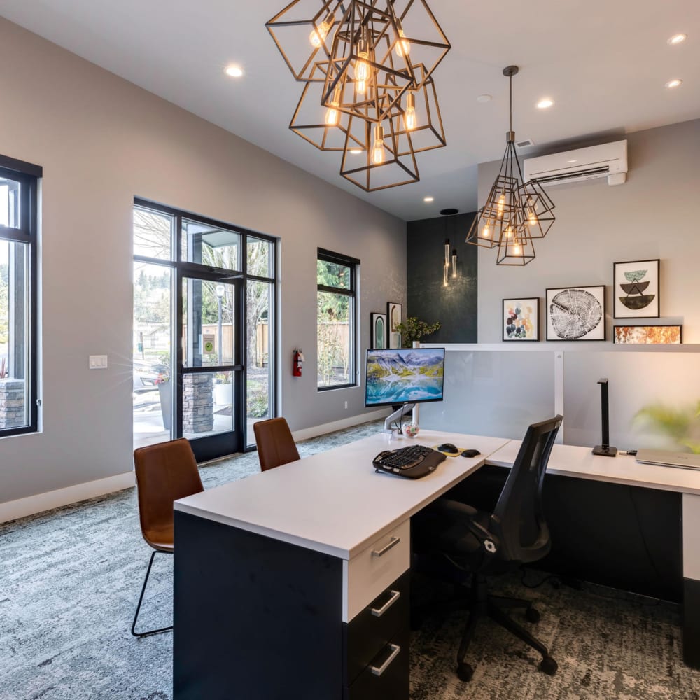 Leasing desk at Townhomes at Mountain View in Puyallup, Washington