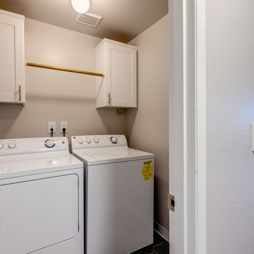 In-unit laundry at Townhomes at Mountain View in Puyallup, Washington