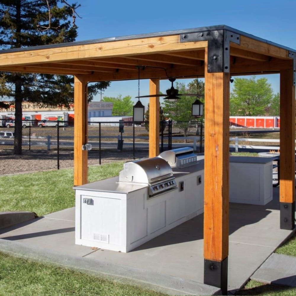 Outdoor BBQ Area at Windgate at Bountiful in West Bountiful, Utah