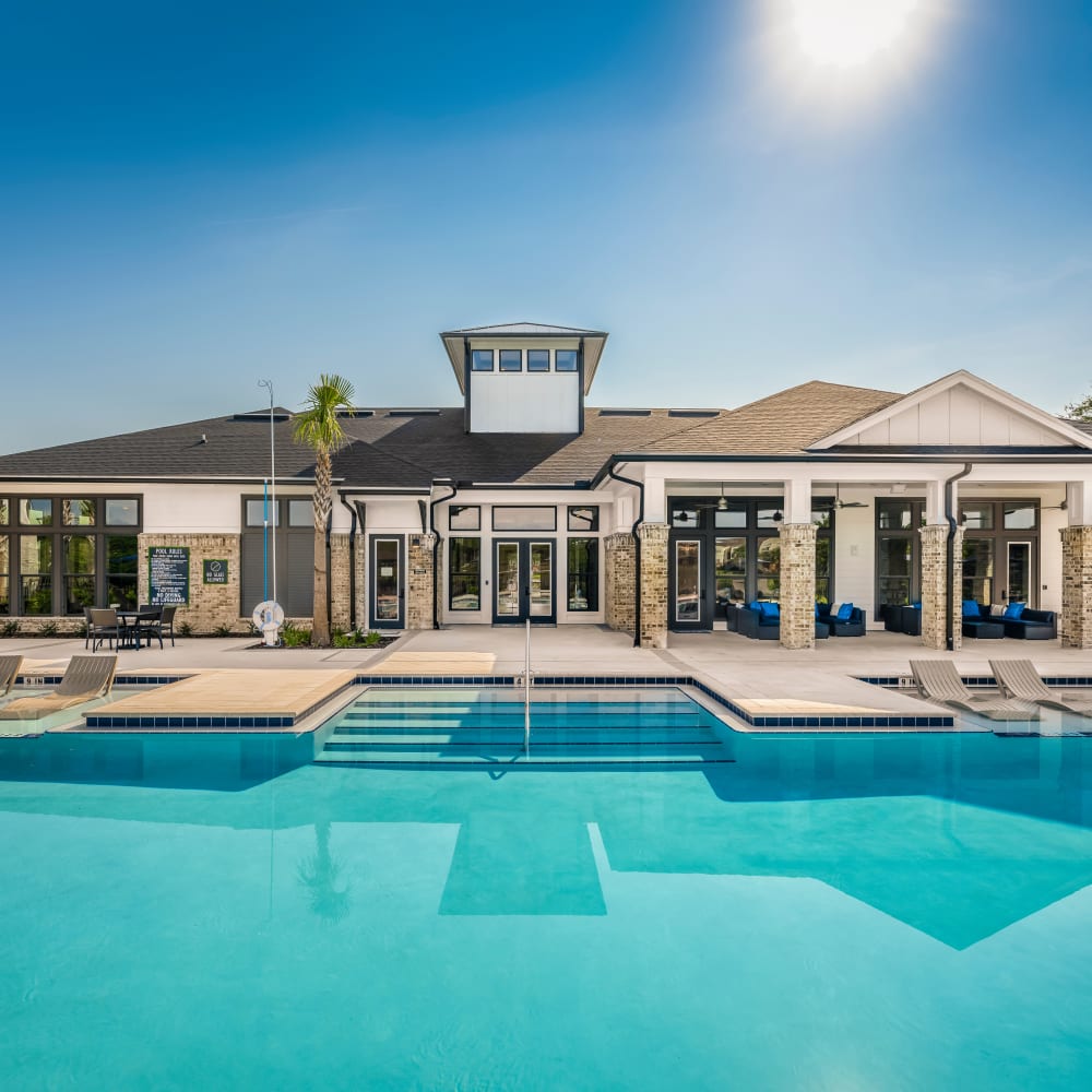 Our luxurious swimming pool at Novo Kendall Town in Jacksonville, Florida