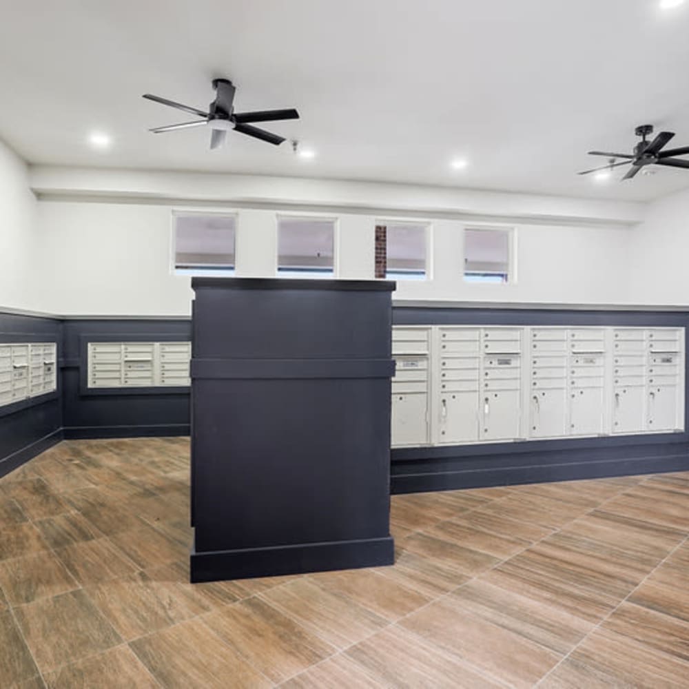 Mail room at 4000 Hulen Apartments in Fort Worth, Texas 