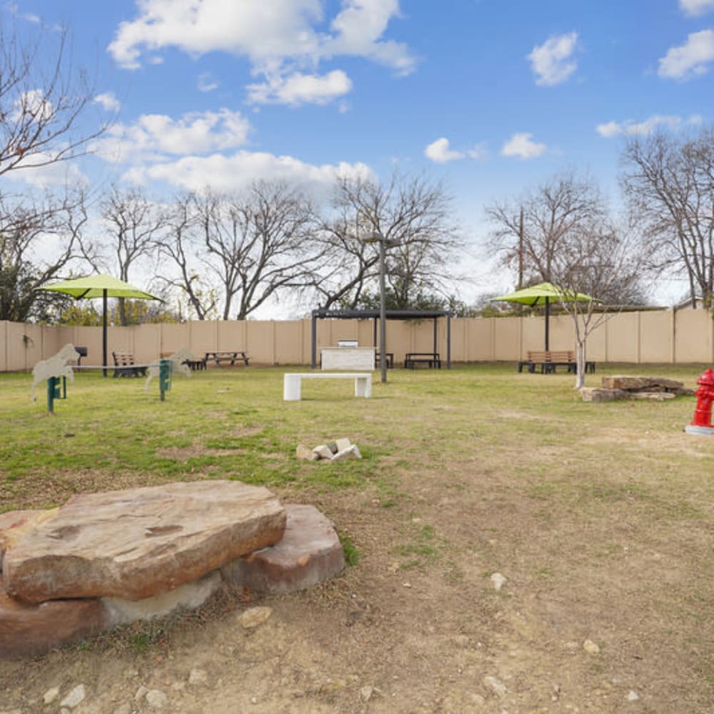Bark park at 4000 Hulen Apartments in Fort Worth, Texas 