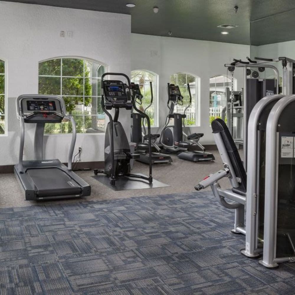 Large fitness center at The Fairways at Lake Mary in Lake Mary, Florida