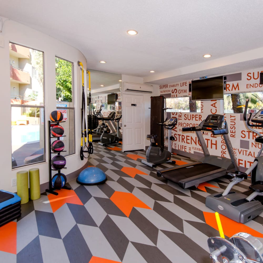 Fitness Center at Glenoaks Gardens in Sun Valley, California