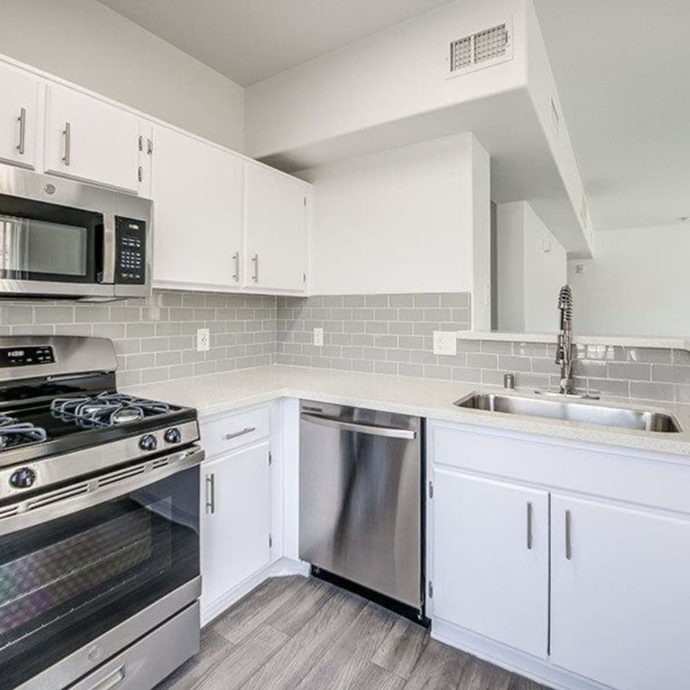Modern kitchens and appliances at Hidden Valley in Simi Valley, California