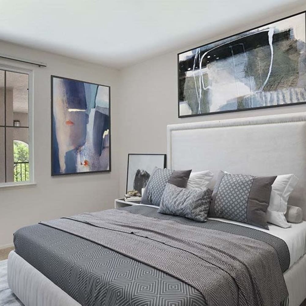 Cozy bedrooms at Hidden Valley in Simi Valley, California