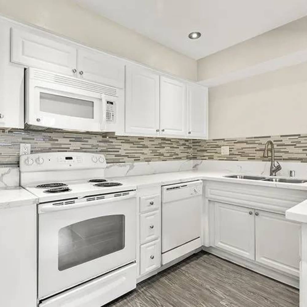Modern kitchens and appliances at Park Grove in Garden Grove, California