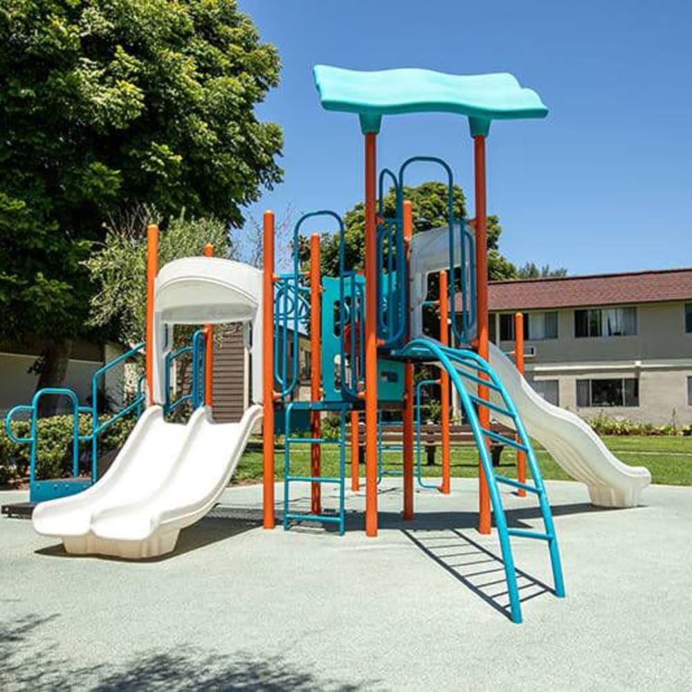 Kids playground area at Park Grove in Garden Grove, California