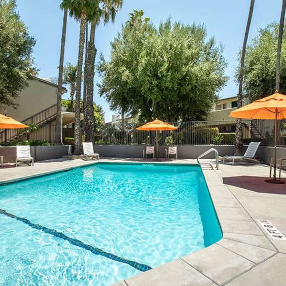 Swimming pool at Park Grove in Garden Grove, California