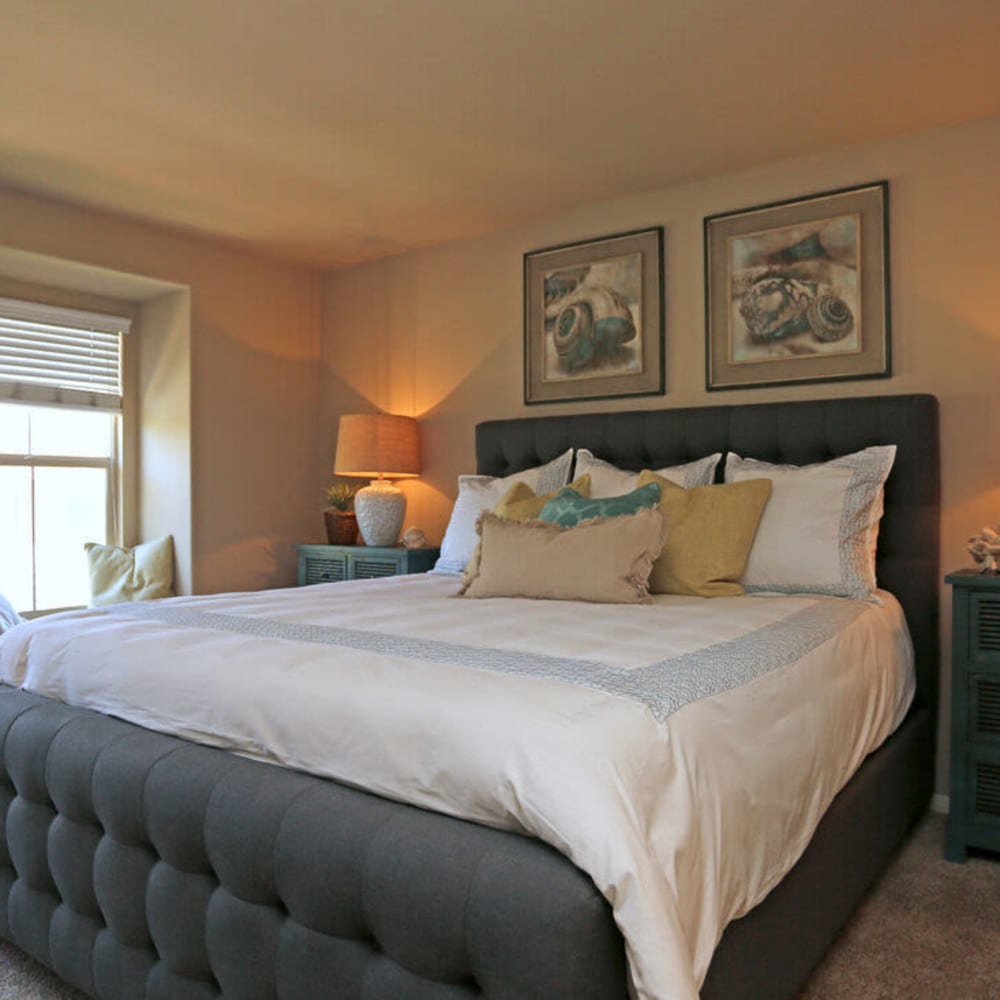 Spacious bedrooms at Piazza D'Oro in Oceanside, California