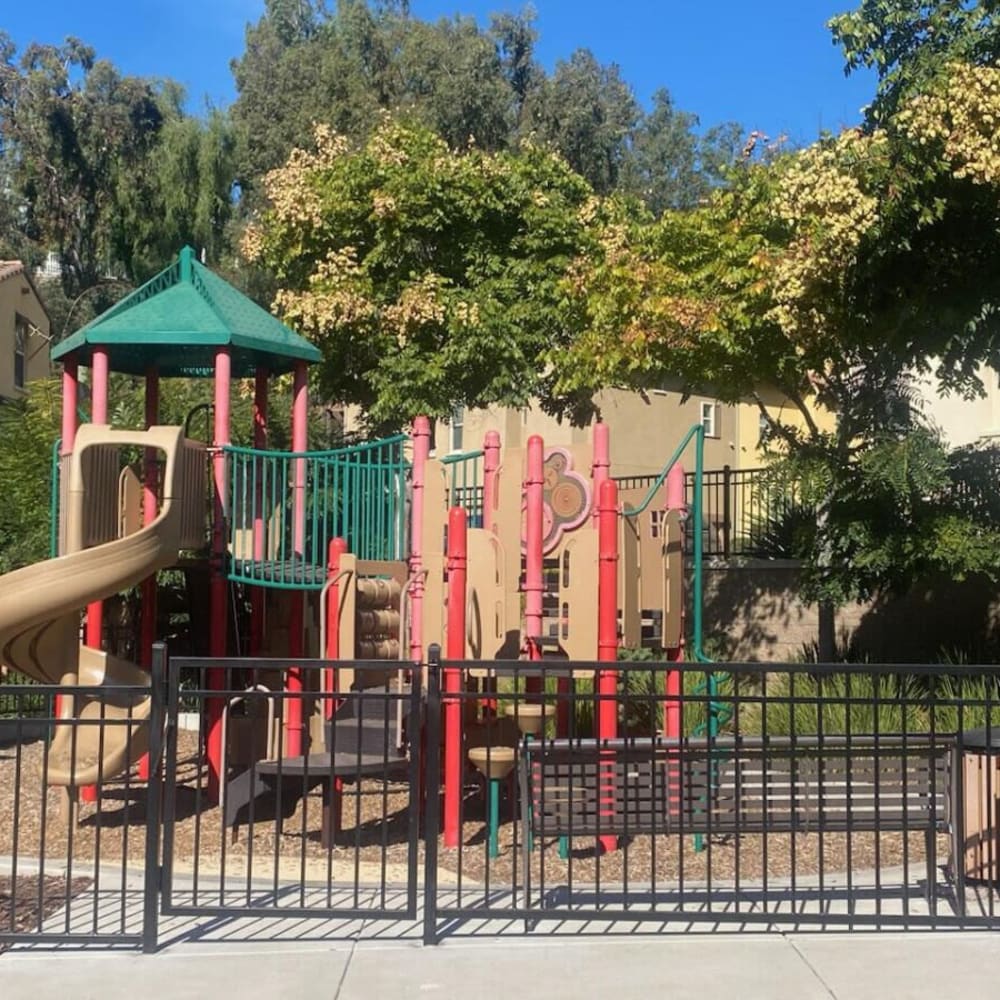 Kids playground at Piazza D'Oro in Oceanside, California