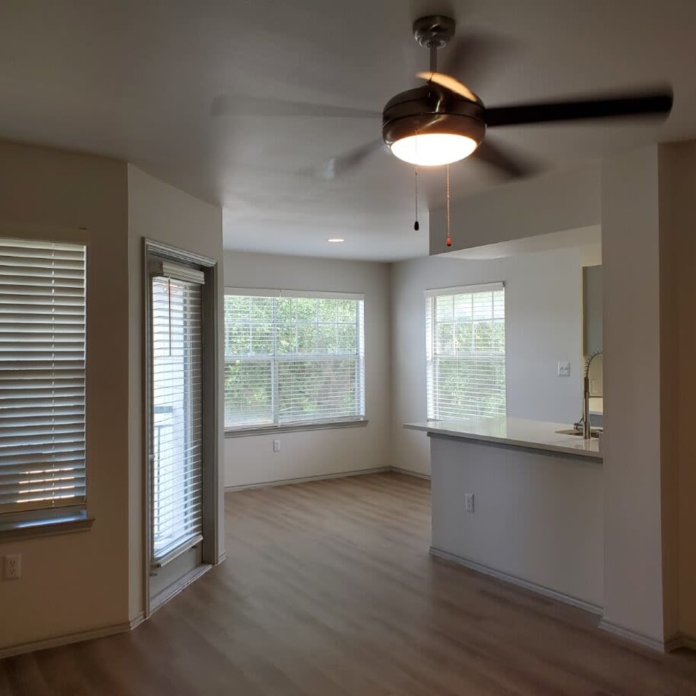 Bedroom area at NOAH Apartments in San Antonio, Texas 