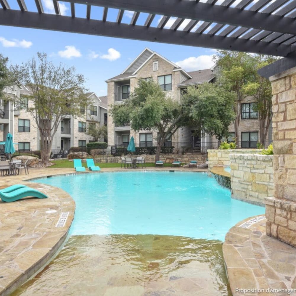 Pool area at The Wayman in Austin, Texas 