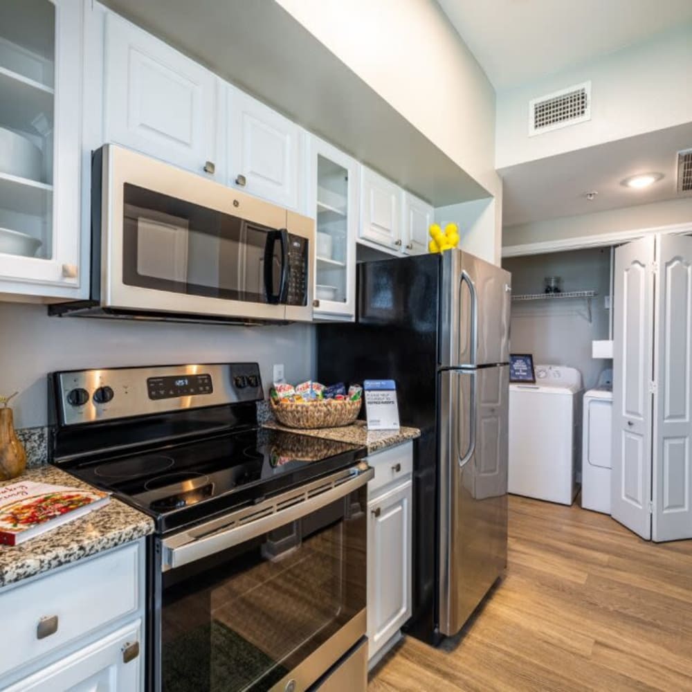 Kitchen area at Baypoint Apartments in Corpus Christi, Texas 