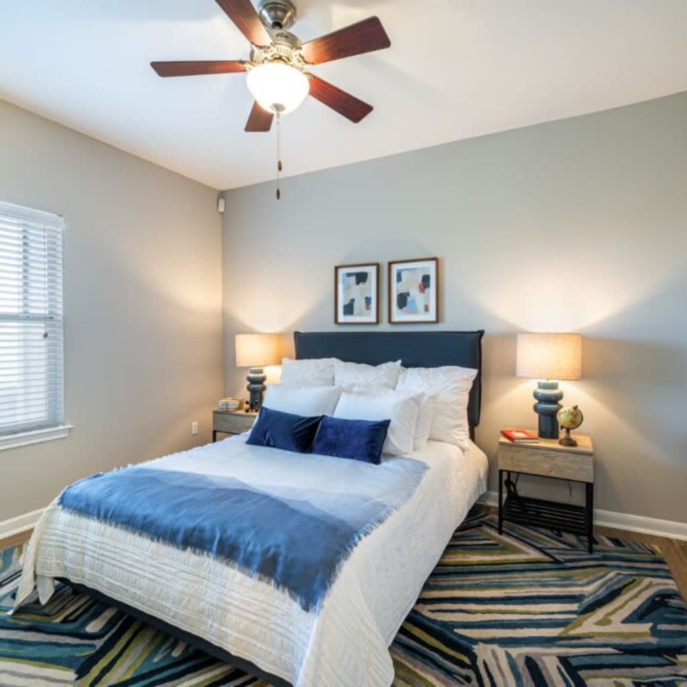 Bedroom area at Baypoint Apartments in Corpus Christi, Texas 