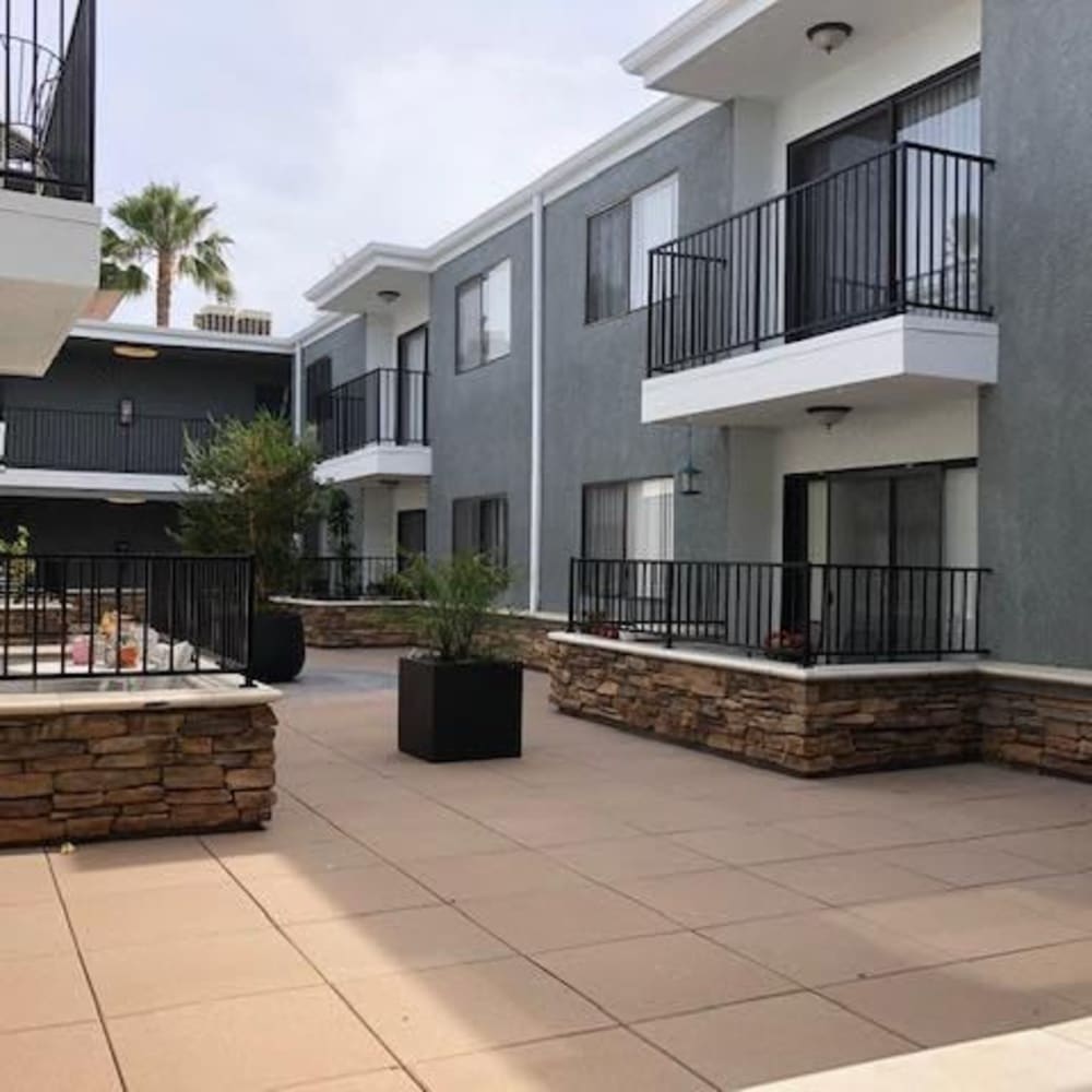 Apartment patio or balcony at Blix32 Apartments in Toluca Lake, California