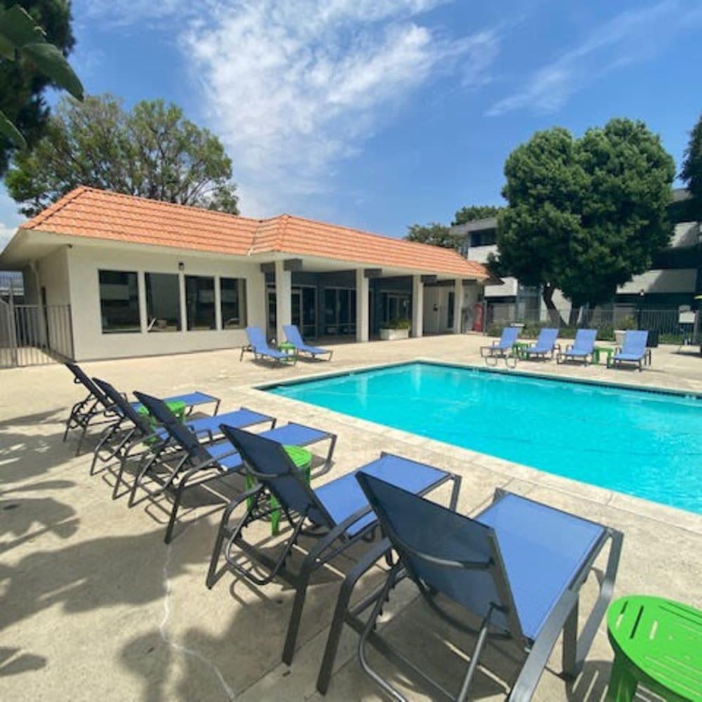 Refreshing swimming pool at Covina Grand in Covina, California