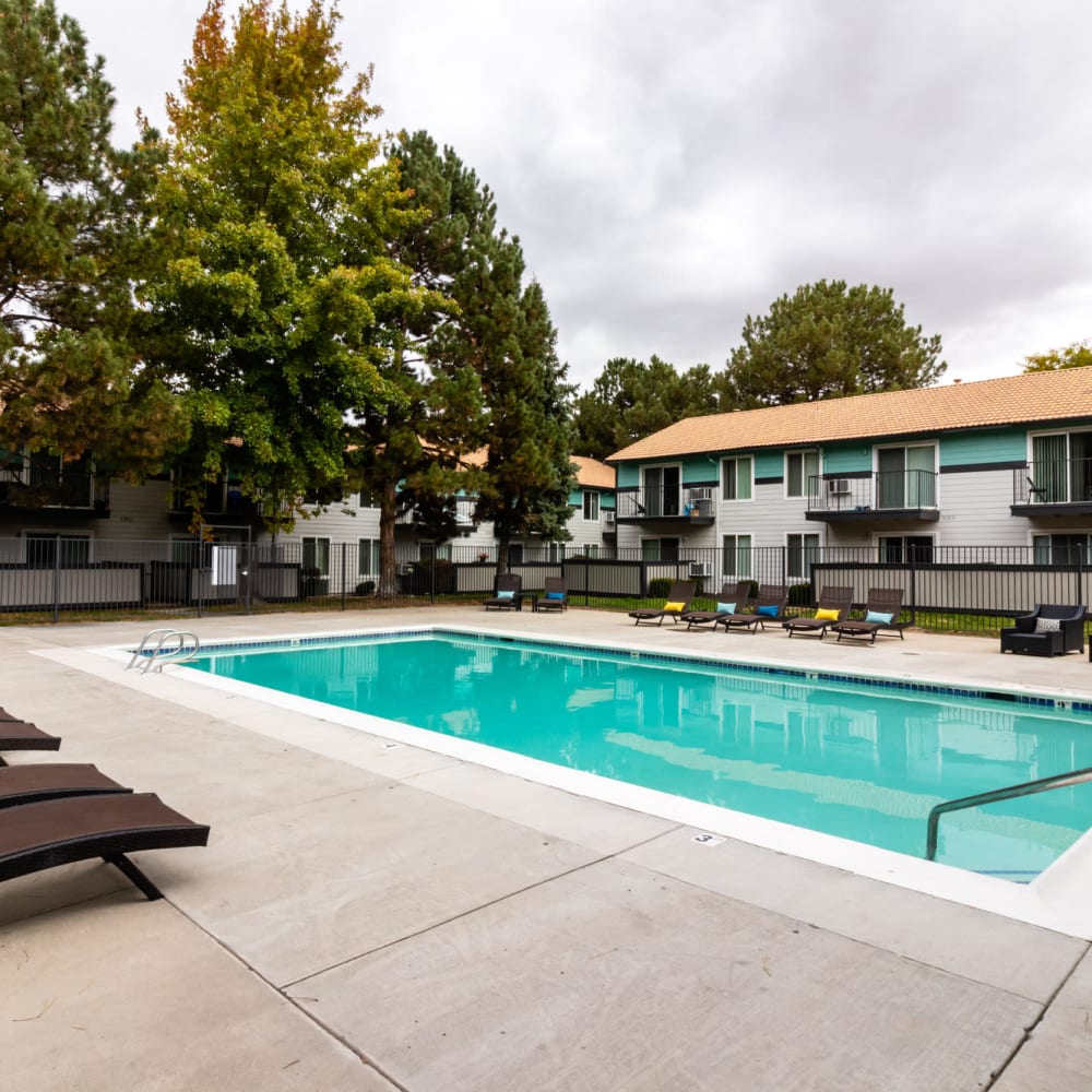 Swimming pool at The Element Apartments in Reno, Nevada