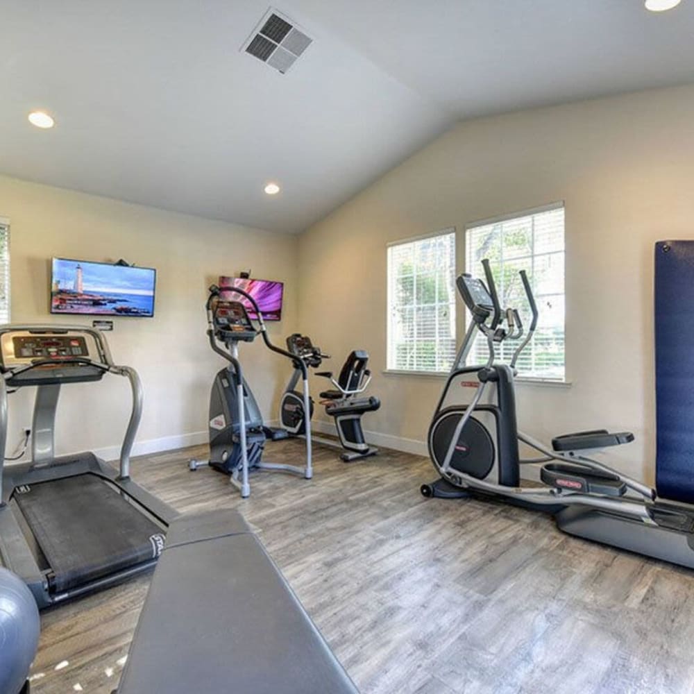 Fitness area at The Easton in Rocklin, California