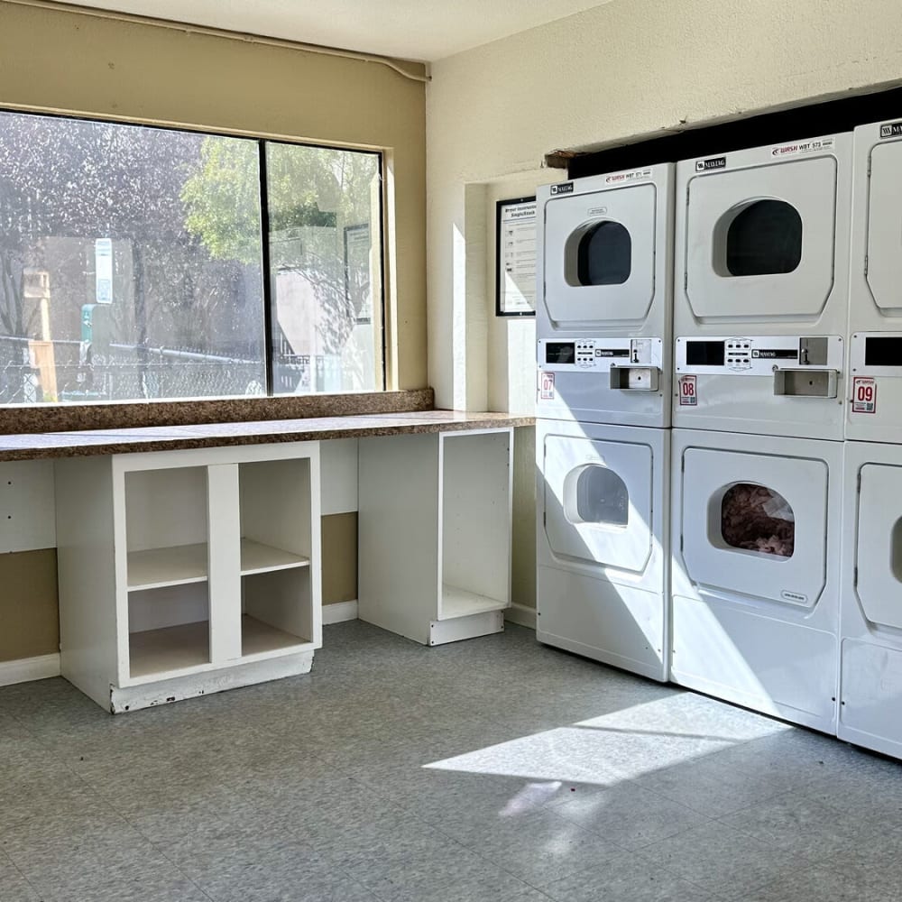 Multiple dryers in laundry room at The Shoreline at Monterey Bay in Marina, California