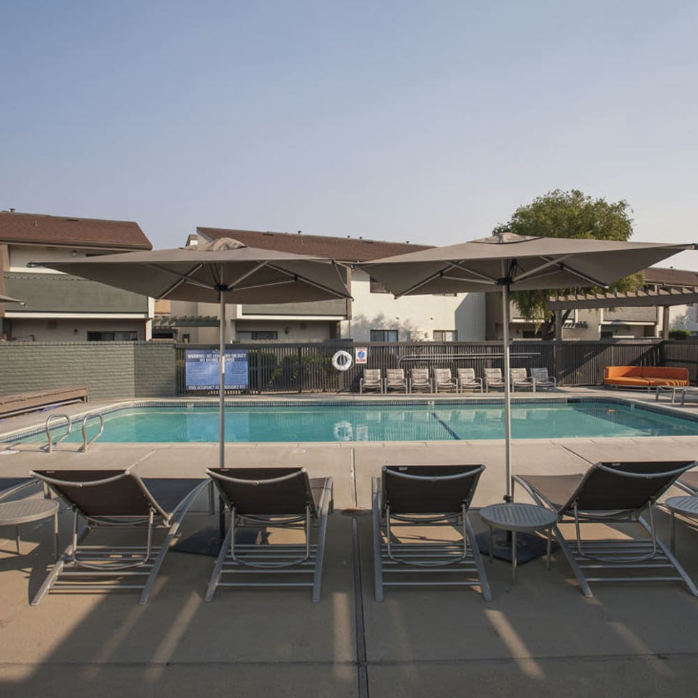 Lounge pool side at Sheridan Park in Salinas, California