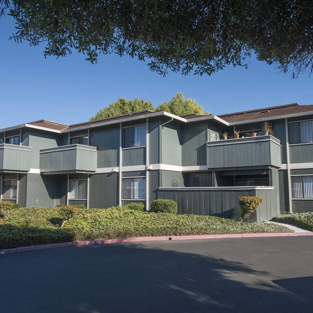 Apartments with a private patio or balcony at Woodside Park in Salinas, California