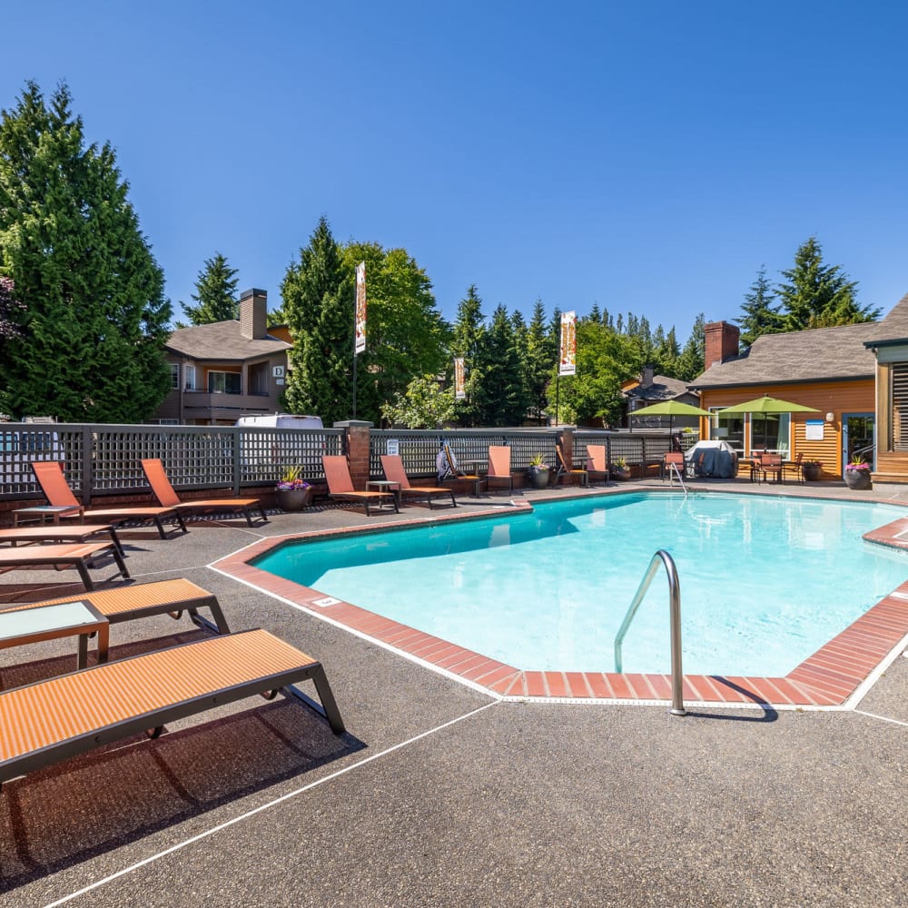 Lounge pool side at The Seasons in Lynnwood, Washington