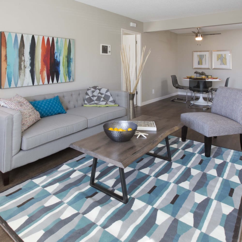 Open living space at Amara Apartments in Santa Maria, California