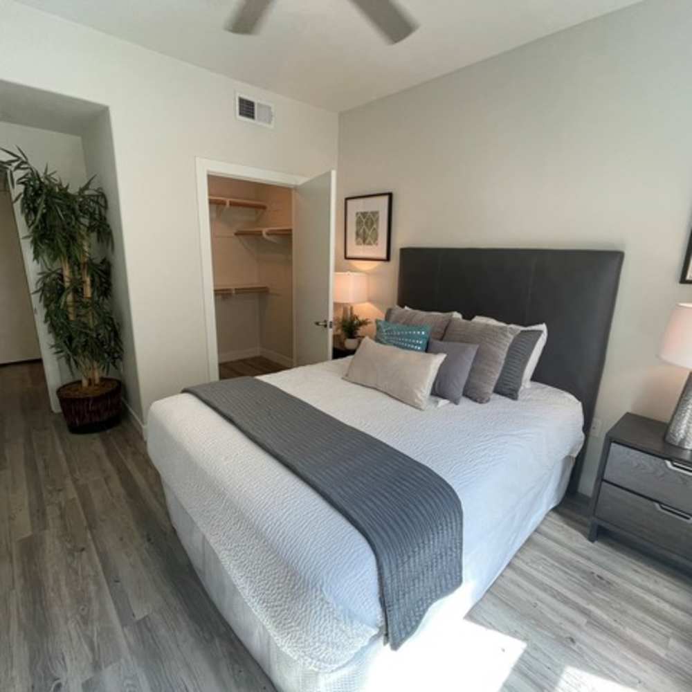 Bedroom at Urbana Rental Flats in San Diego, California