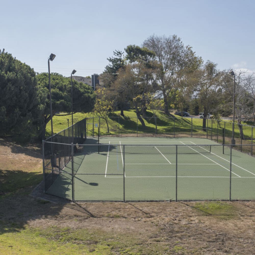 Gated tennis court at Cypress Creek in Salinas, California