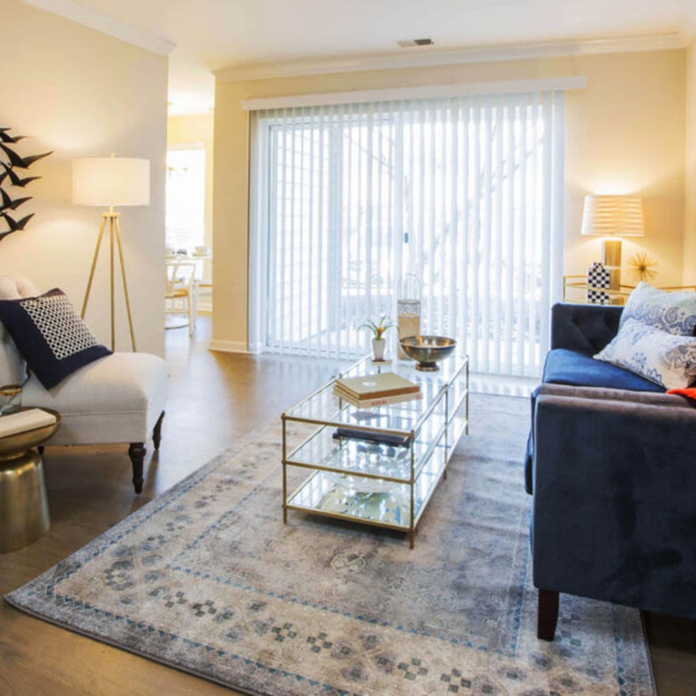 Living space with rug Bayshore Landing in Annapolis, Maryland