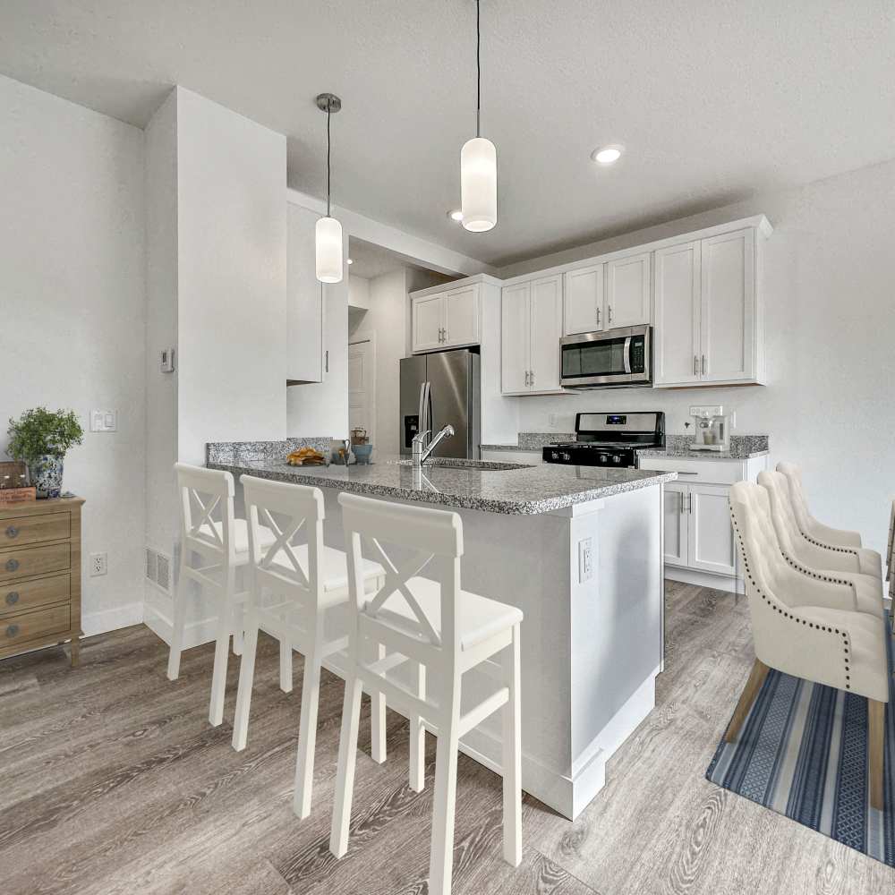 Model kitchen  at Birchwood Grove in Davenport, Iowa