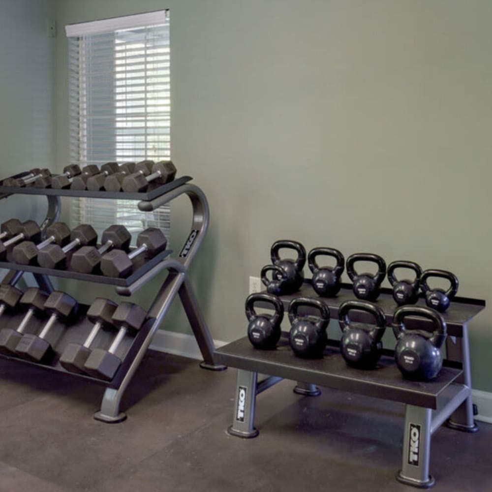 Fitness room at Signature at Sugarloaf in Duluth, Georgia