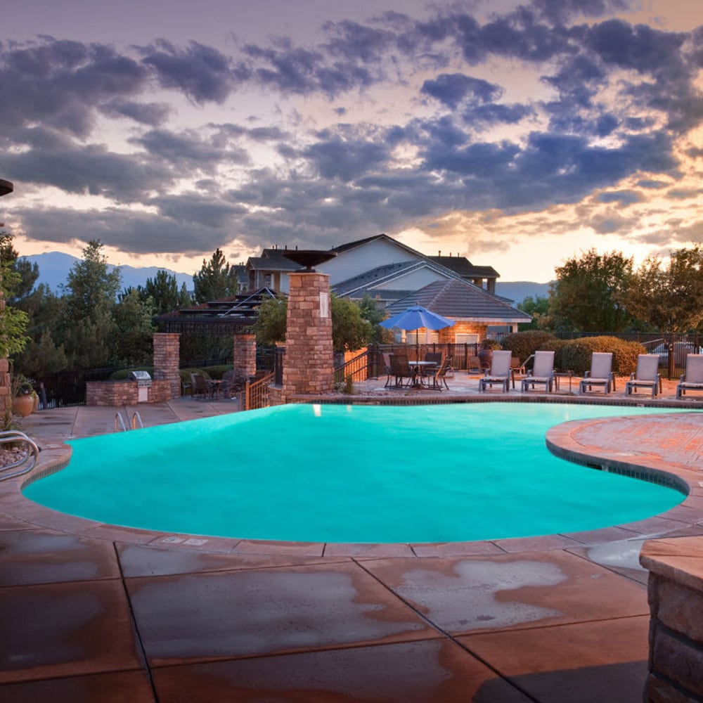 Swimming Pool area at Champions in Colorado Springs, Colorado