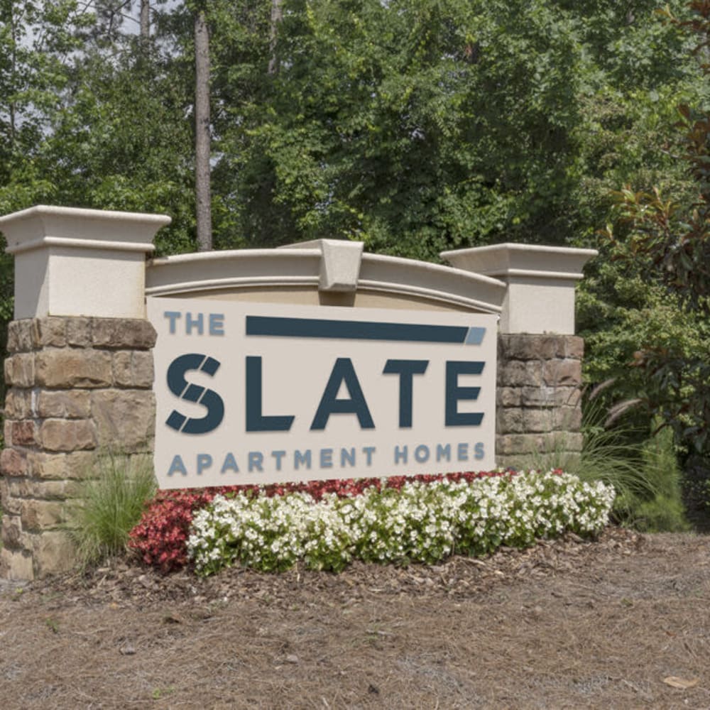 Entrance sign at The Slate in Atlanta, Georgia