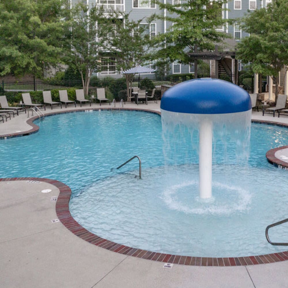 Swimming pool area at The Slate in Atlanta, Georgia