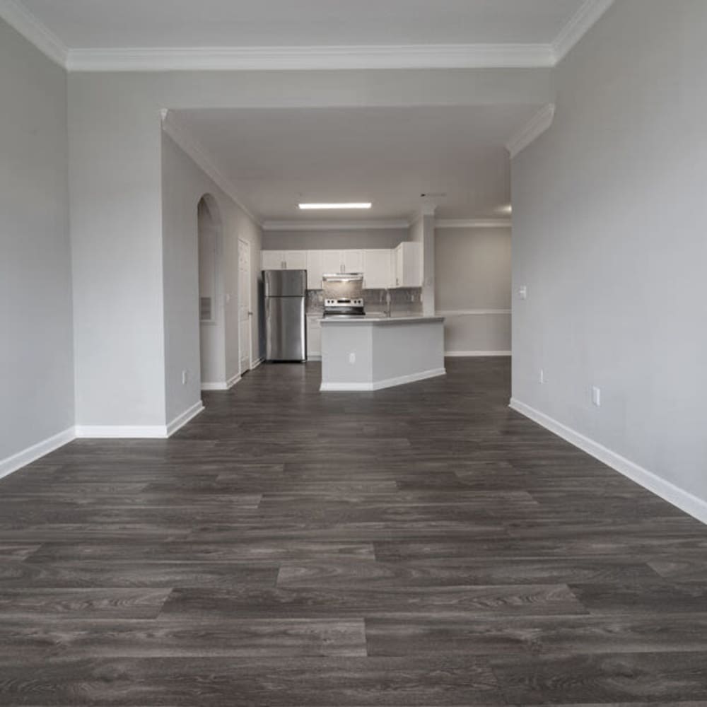 Modern Apartments with plank wood flooring at The Slate in Atlanta, Georgia