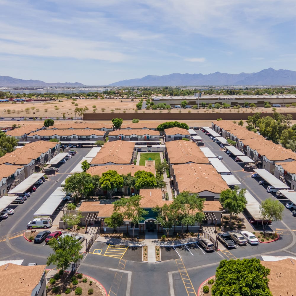 Aerial view of Morada Sky in Phoenix, Arizona