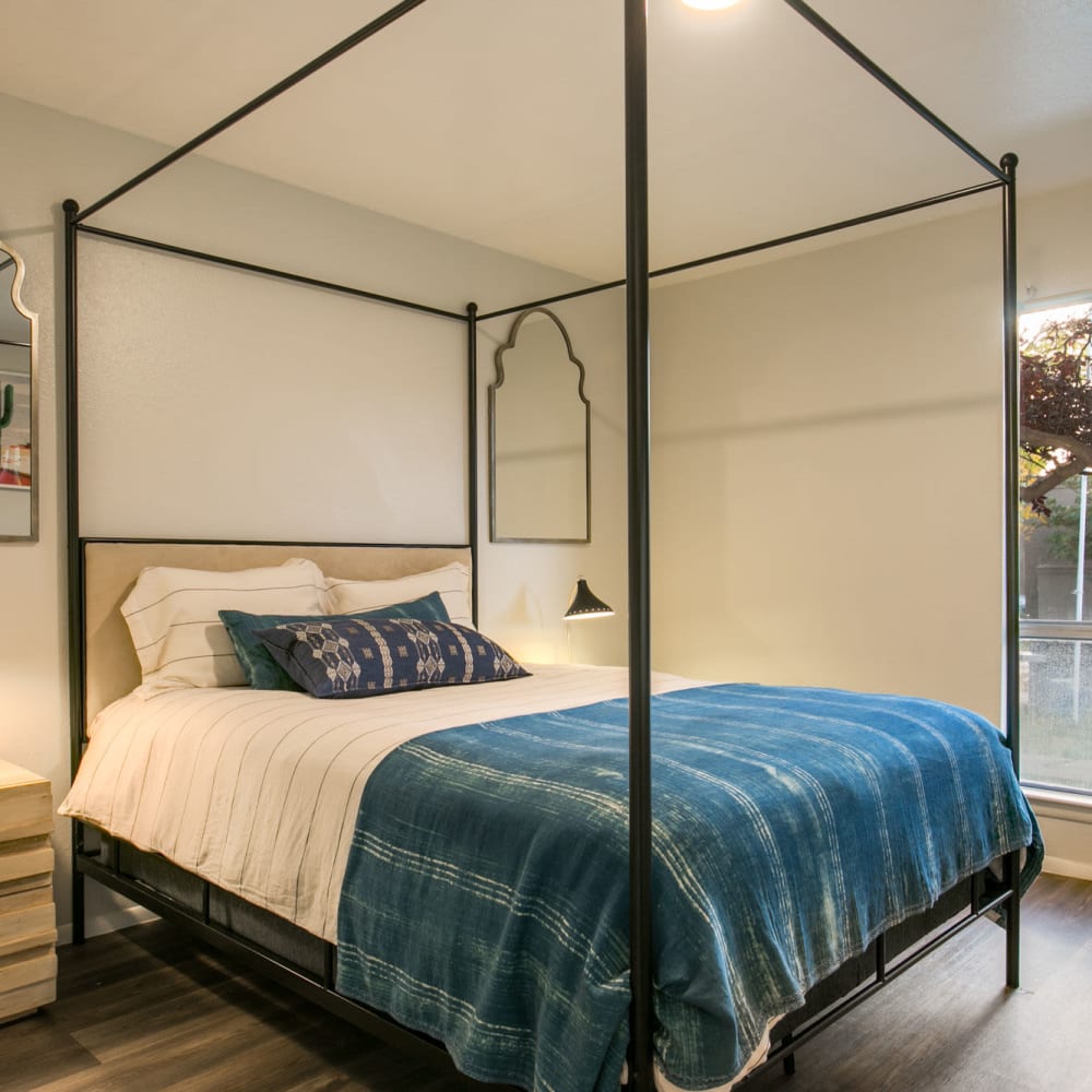 Modern bedrooms at Local 1896 in Santa Fe, New Mexico