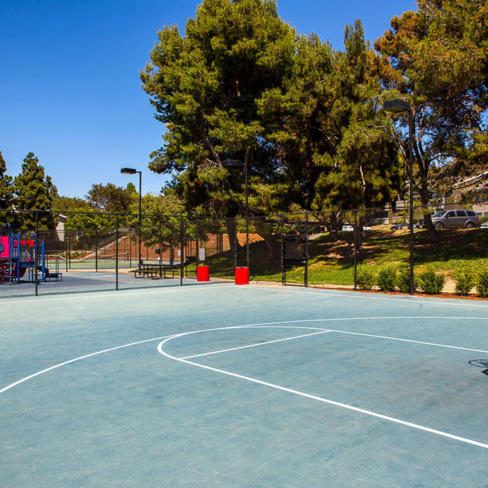 Basketball court at Presidio at Rancho Del Oro in Oceanside, California