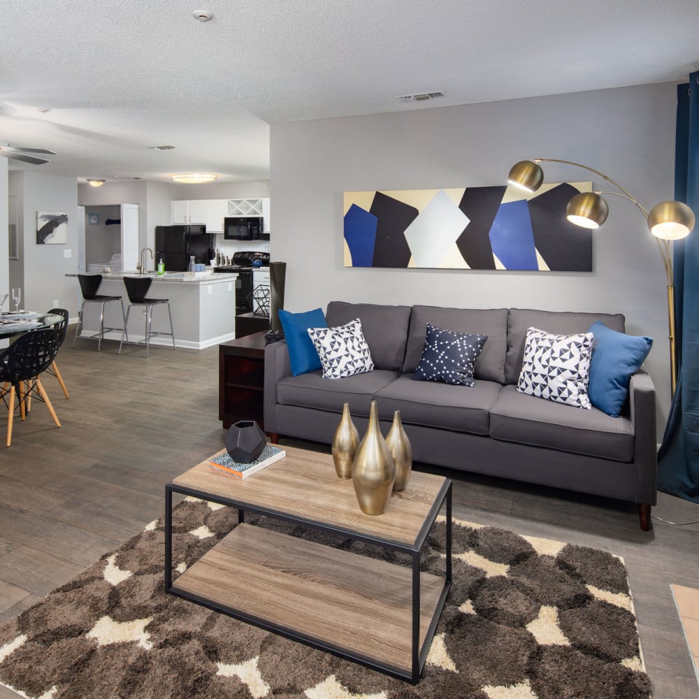 Open living space at Bridgeport in Raleigh, North Carolina