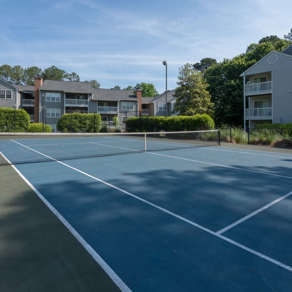 Tennis courts at Bridgeport in Raleigh, North Carolina