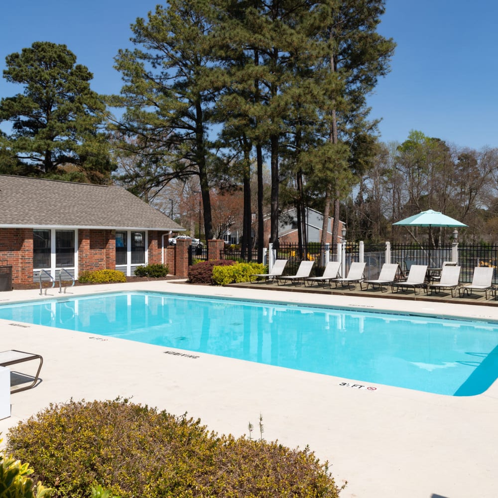 Swimming pool at Duraleigh Woods in Raleigh, North Carolina