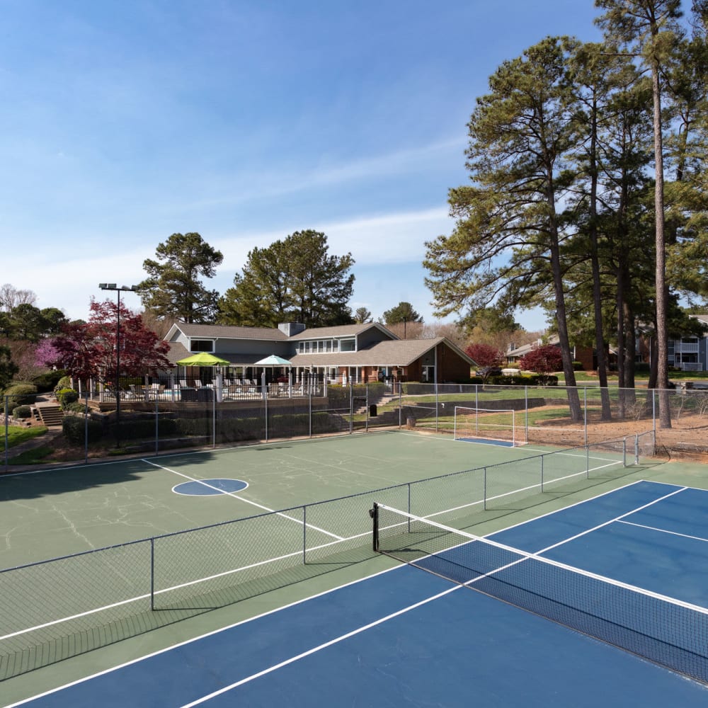 Soccer court at Duraleigh Woods in Raleigh, North Carolina